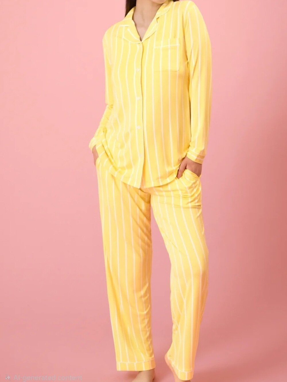 Kindred Bravely Bamboo Long Sleeve Pajama Set - Dandelion Stripe